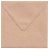 Brown Kraft envelope 130mm Square