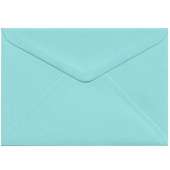 Colourful Cyan Blue C6 envelope