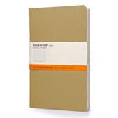 Moleskine Cahier Set of 3 - Large - KRAFT Ruled