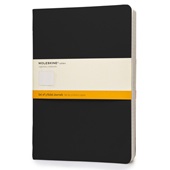 Moleskine Cahier Set of 3 - XL - BLACK Ruled
