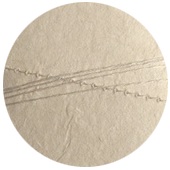 Muskhane Round Paper Garland: Natural White