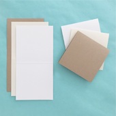 12x12cm Scored Bi-fold Cards
