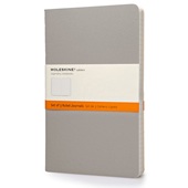  Moleskine Cahier Set of 3 - Large - Grey Ruled