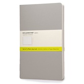 Moleskine Cahier Set of 3 - Large - GREY Plain