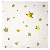 Meri Meri Toot Sweet Gold Star Small Napkins