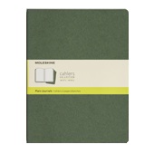 Moleskine Cahier XL Set of 3: Green Plain
