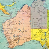 Map of Australia - Landscape Wrap