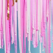 Poppies for Grace Streamer Set: Pink Shimmer