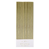 Meri Meri Party Straws: Gold Foil