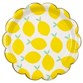 Meri Meri Lemon LARGE Paper Plates