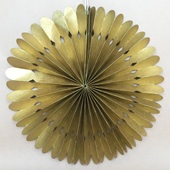 Paper Rosettes: Gold