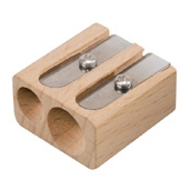 Lyra Twin Hole Wooden Sharpener