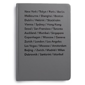 MiGoals Bucket List Cities Journal: Grey A5