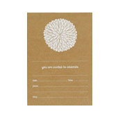 Alex Mae Fill-in Invitations: Dahlia White